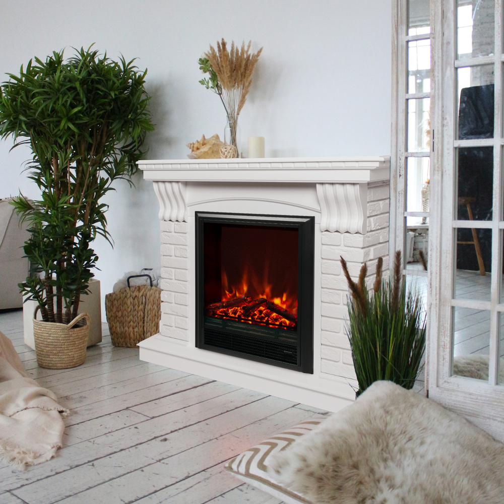 Каминокомплект Real Flame Jazz WT с очагом Eugene