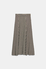 ЮБКА МИДИ В КЛЕТКУ — ZARA