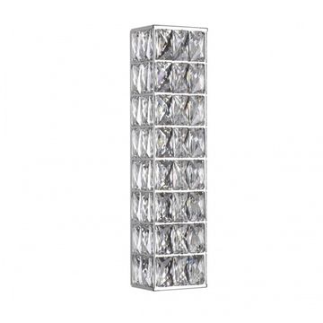 Хрустальный настенный светодиодный светильник 9W 4000К 4927/9WL хром Panta Odeon Light