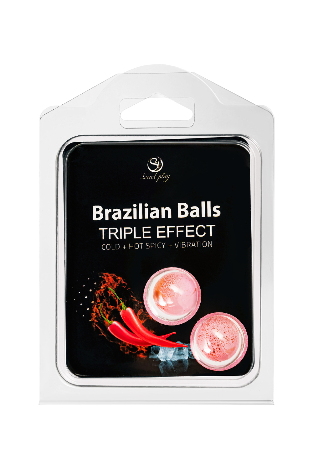 Массажное масло Secret Play Brazilian Balls тройной эффект 2 шт