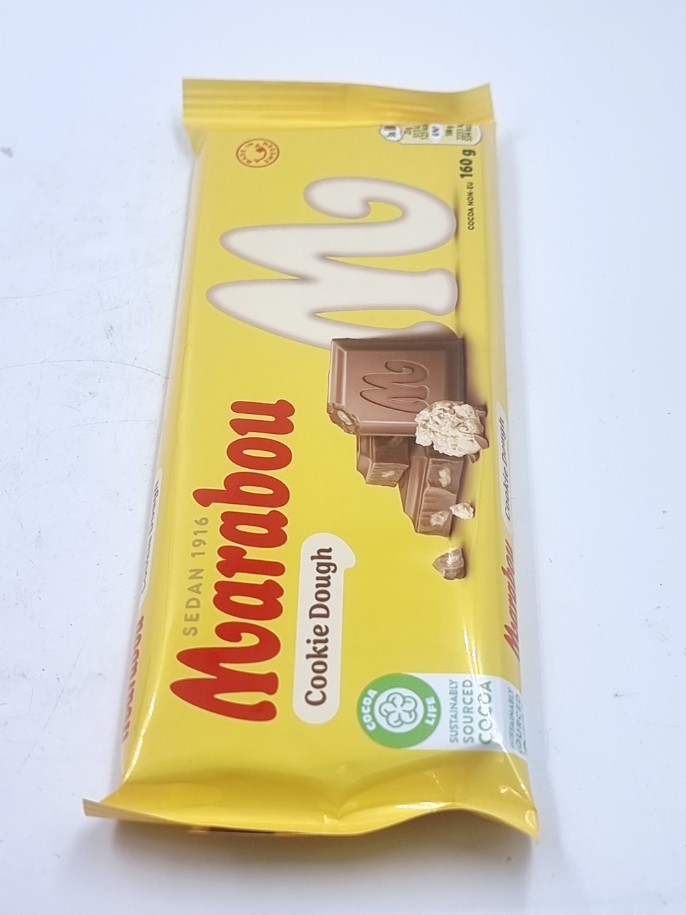 Marabou Шоколад молочный Cookie Dough с ванильным печеньем 160 г (из Финляндии)