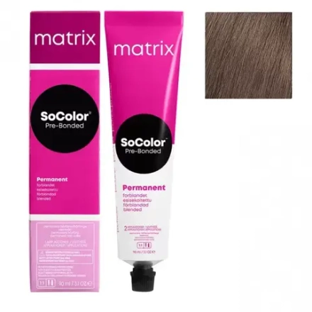 Matrix SoColor Pre-Bonded 8AV Светлый блонд пепельный перламутровый Крем-краска для волос, 90мл