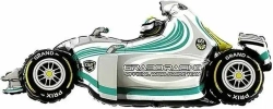 Шар (43""/109 см) Фигура, Гоночный автомобиль, машина, Формула 1, Серый, 1 шт. Д129
