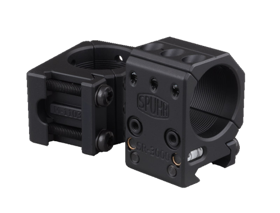 Тактические кольца SPUHR D30mm для установки на Picatinny, H25,4мм, без наклона (SR-3000)