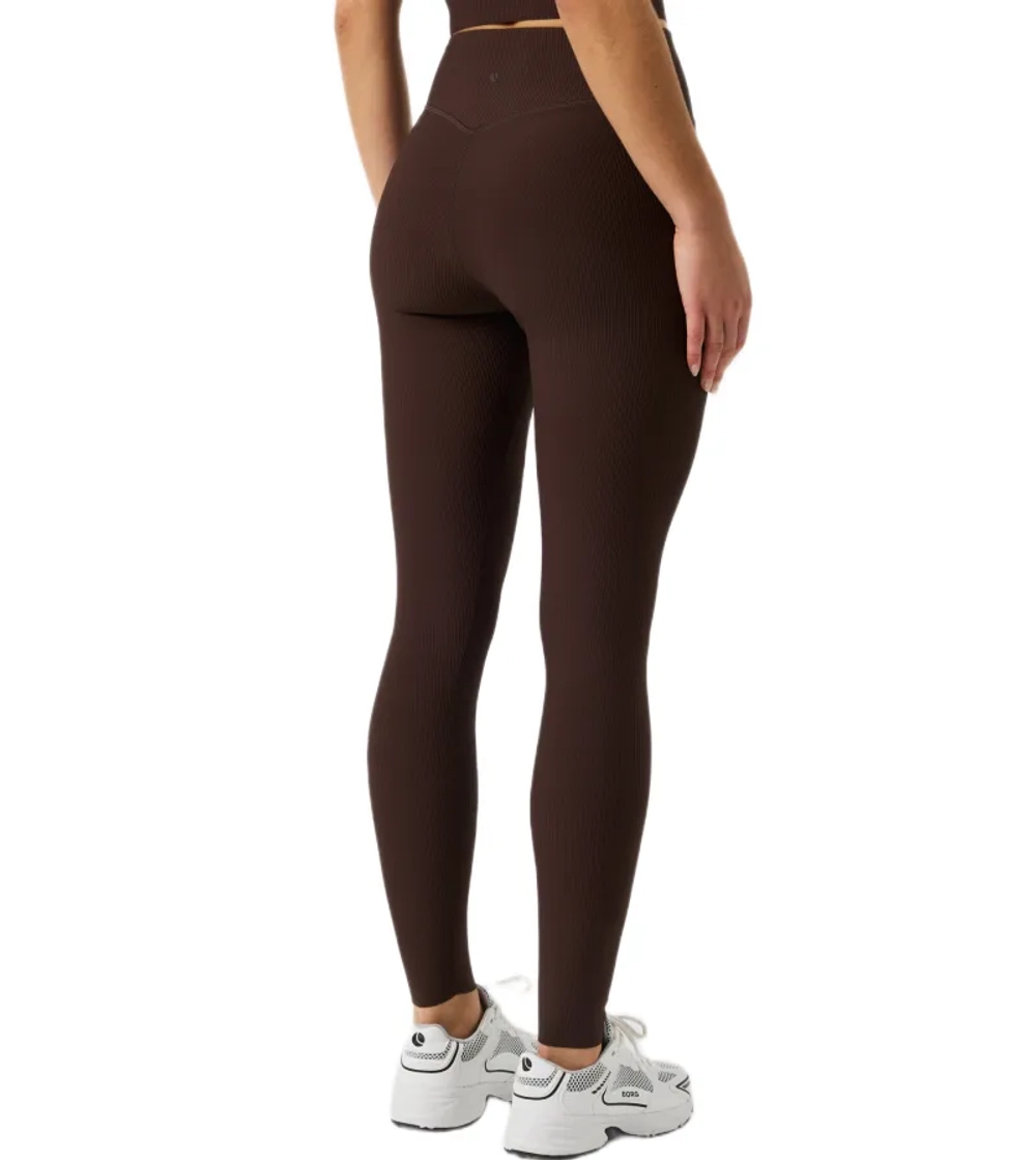 Женские леггинсы Björn Borg Studio Ribbed - coffee bean
