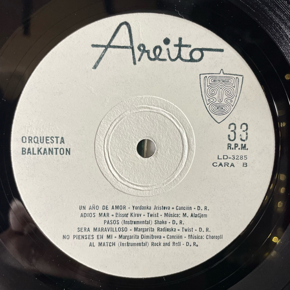 Винтажная виниловая пластинка LP Orquesta Balkanton (Куба 1967)