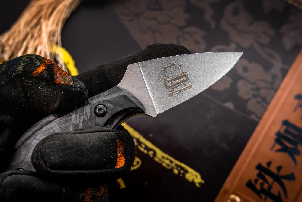 Туристический нож Hammy Elmax StoneWash Carbon