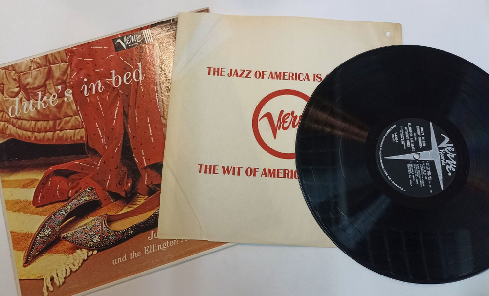 Винтажная виниловая пластинка LP Johnny Hodges And The Ellington All Stars Without Duke Dukes In Bed (USA 1961)