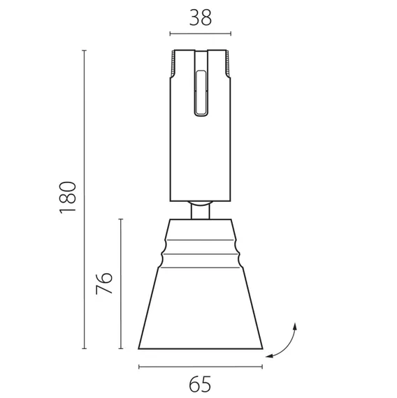 Трековый светильник Due Hermes 210847 Lightstar