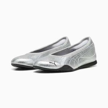 PUMA Кроссовки-балетки Catch Metallic Whisper, серебряный