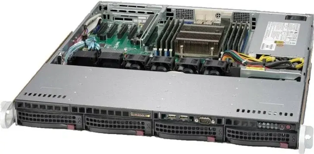 Серверная платформа Supermicro, 1U, LGA1151, iC224 (SYS-5018D-MTRF)
