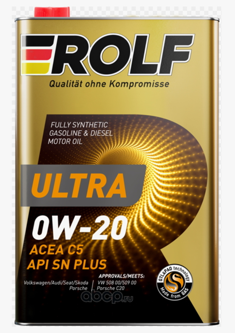 Масло моторное синтетическое Rolf Ultra 0W-20 1л (металл) 322939