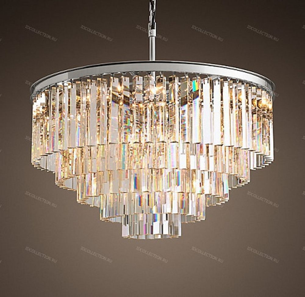 Люстра 1920S ODEON SMOKE GLASS FRINGE 7-TIER Restoration Hardware