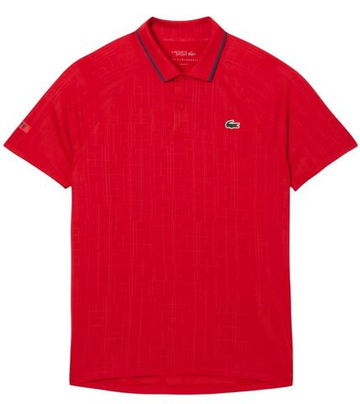 Теннисное поло Lacoste Tennis x Novak Djokovic On Court - red