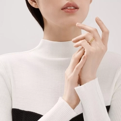Кольцо из жёлтого золота 18k,Tiffany 💠Knot два оборота