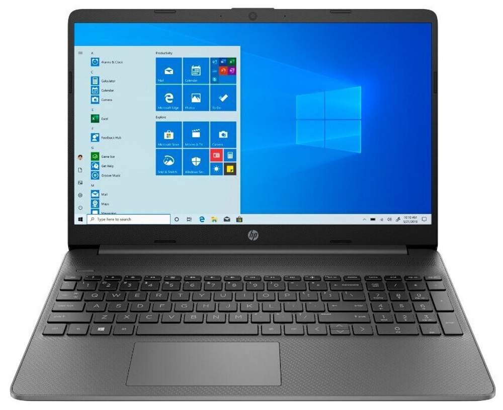 Ноутбук HP 15s-eq1068ur. Конфигурация: AMD Athlon Silver 3050U/4GB/256GB SSD/AMD Radeon/FHD/Win 11
