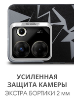 Дизайнерский чехол из пластика для TECNO CAMON 20 PRO 5G (не 4G!) с усиленной защитой камеры и глянцем
