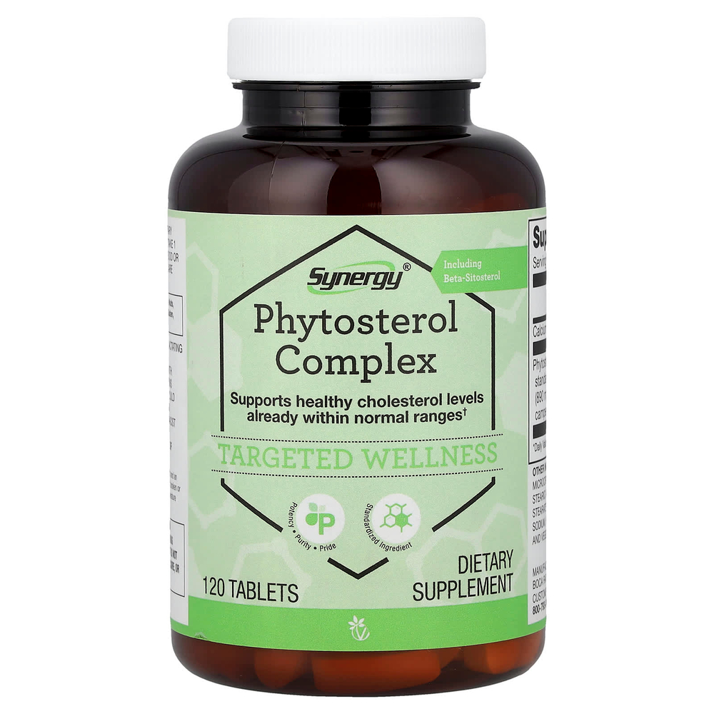 Vitacost, Synergy®, комплекс фитостеролов, 120 таблеток