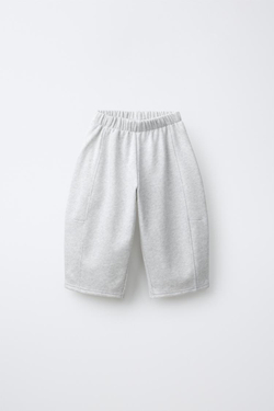 ZARA - FRUIT OF THE LOOM™ БРЮКИ-ДЖОГГЕРЫ С ВЫШИВКОЙ, СЕРЫЙ МЕЛАНЖ