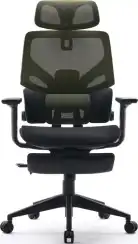 Кресло Cactus CS-CHR-MC01 салатовый сиденье черный сетка/ткань с подголов. крестов. пластик подст.для ног