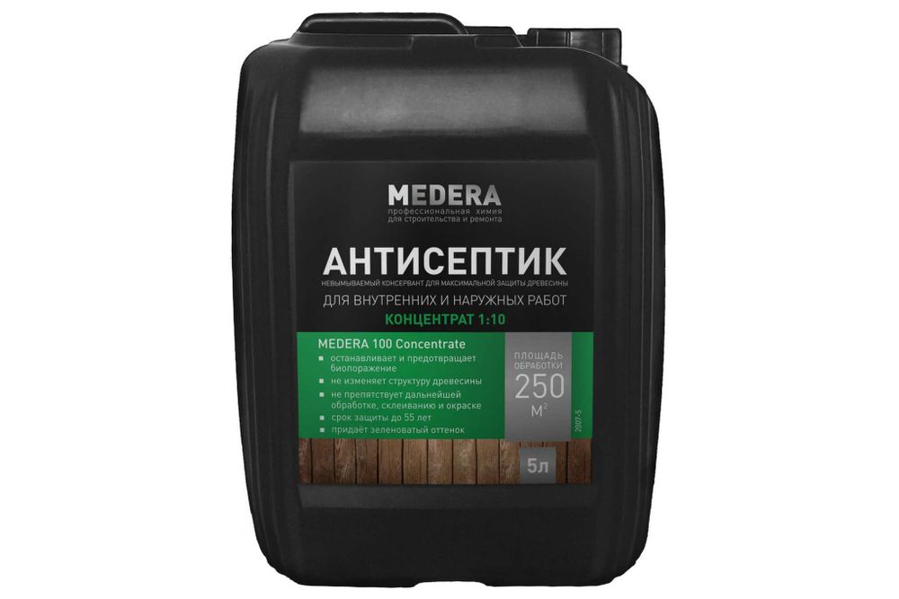 2007-5 Medera 100 Concentrate 5л, Антисептик- консервант невымываемый ,концентрат 1/10