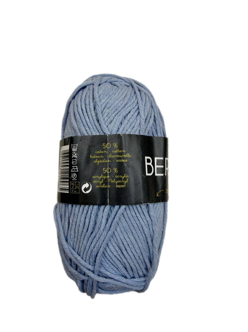 Пряжа от Bergere (Франция) 50% хлопок 50% акрил 50г-115 м цв. 21996 1шт