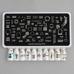 Swanky Stamping Пластина для стемпинга 111,