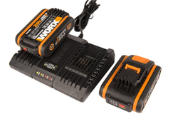 Комплект WORX WA3611: Двойное зарядное устройство WA3883