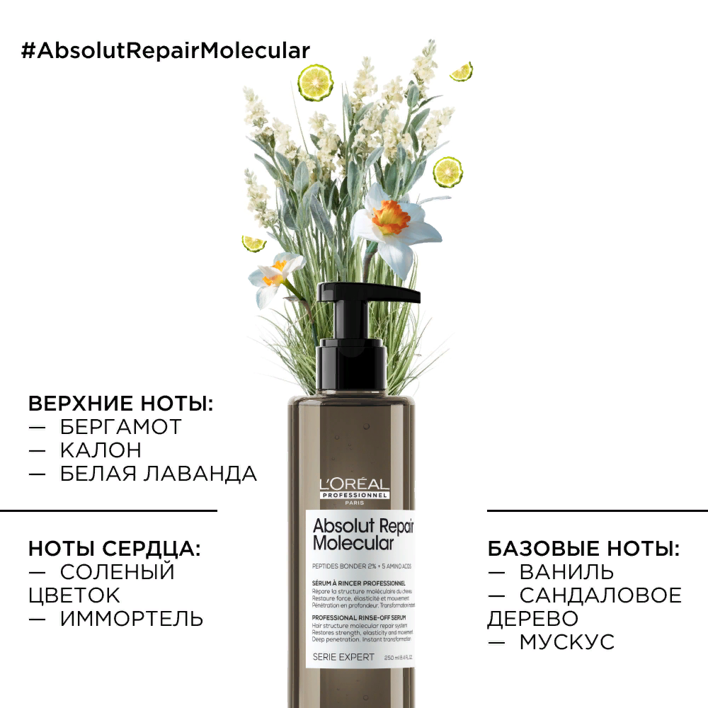 Сыворотка L`oreal Professionnel Absolut Repair Molecular 250 мл.