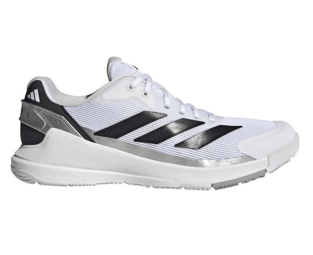 Мужские кроссовки для падела Adidas Crazyquick LS Padel M - cloud white/core black/silver metallic