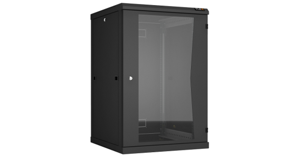 Шкаф настенный 19", 18U TLK TWC-186060-R-G-BK