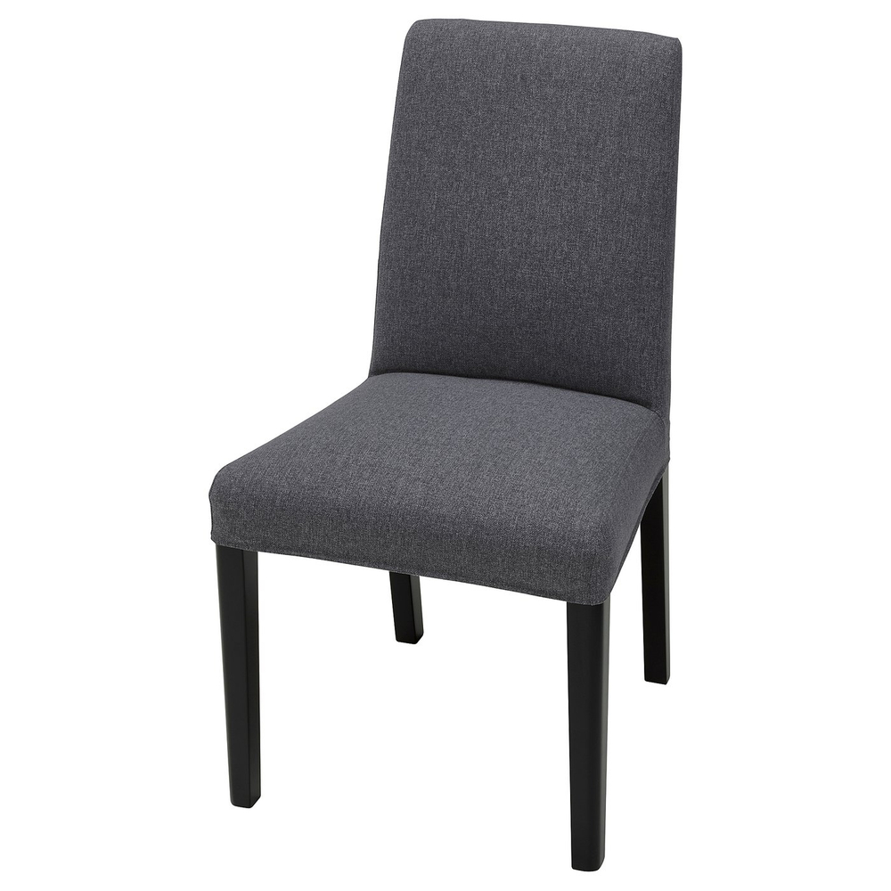IKEA BERGMUND  (ИКЕА БЕРГМУНД)  -  Чехол на стул - Гуннаред среднесерый