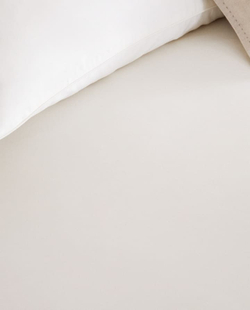 ZARA HOME САТИНОВАЯ ПРОСТЫНЯ (КОЛИЧЕСТВО НИТЕЙ 500), БЕЖЕВЫЙ