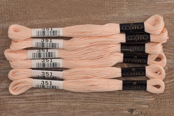 Мулине Lecien Cosmo, цв. 0351 / 6 мот. по 8 метров, в 6 сложений