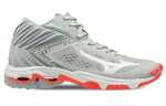 Mizuno Wave Lightning Collection Volleyball Shoes Men"s Mid top Gray/White