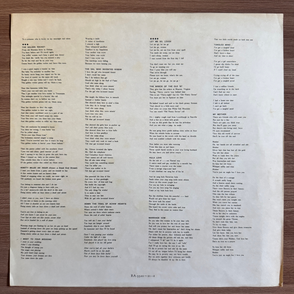 Виниловая пластинка Hank Snow ‎– The Best Of 2LP