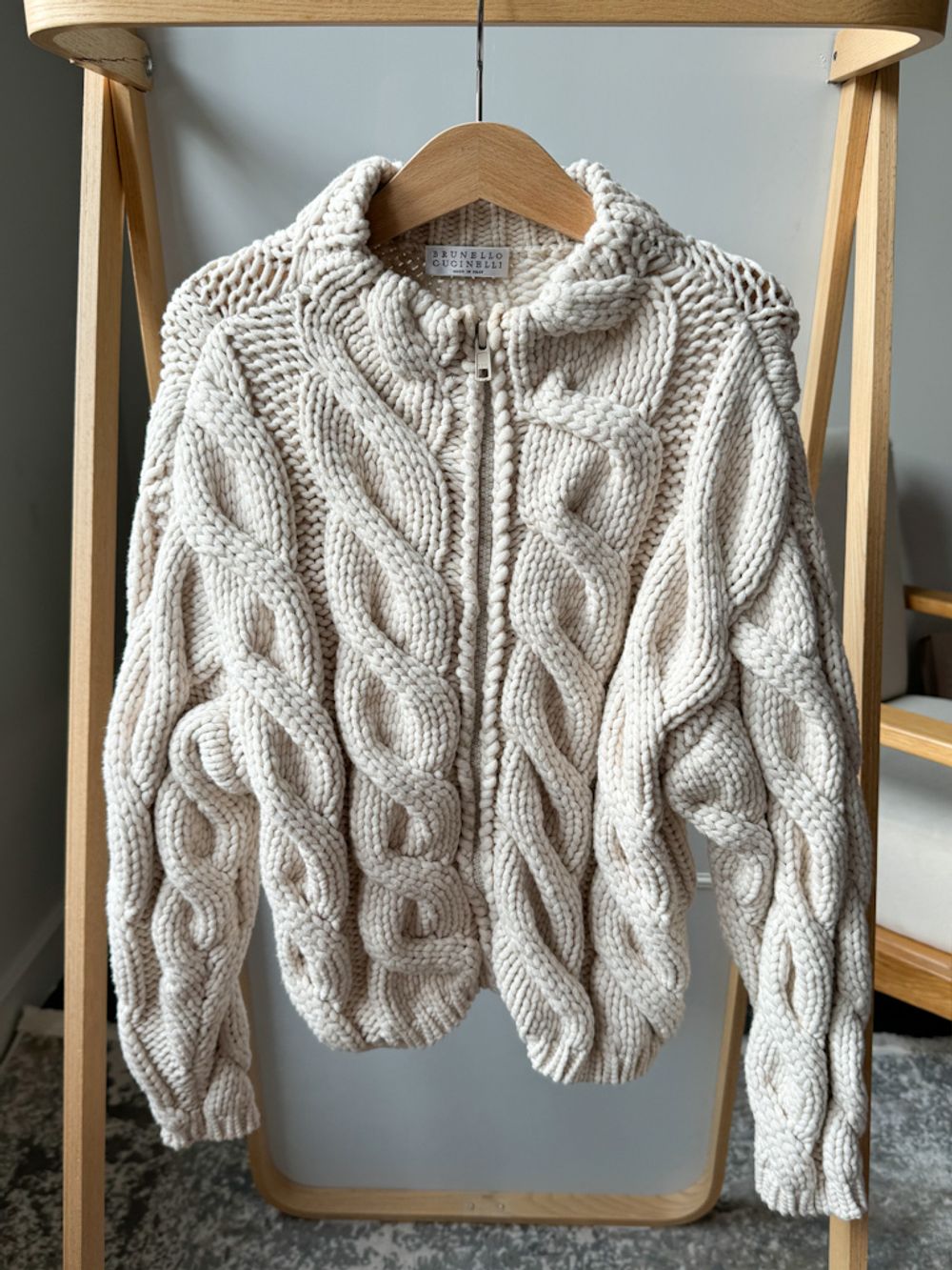 Вязаный хлопковый кардиган Brunello Cucinelli, 116
