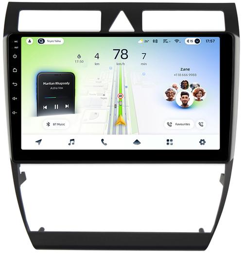 Магнитола для Audi A6 C5 2001-2004 - Teyes CC4L монитор 9" IPS, Android 14, Быстрая, Snapdragon 662, CarPlay, 4G SIM-слот