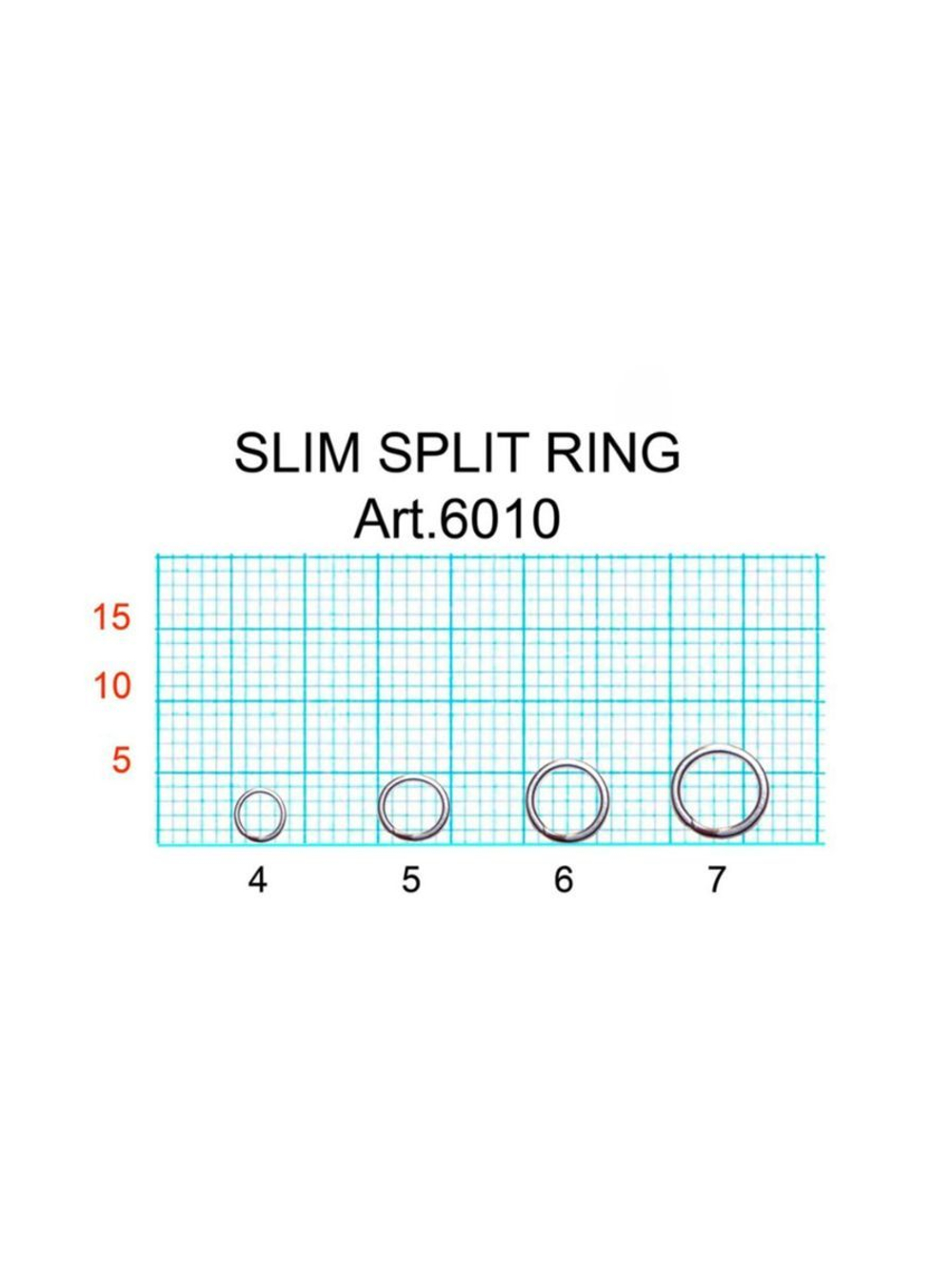 Заводное кольцо рыболовное SLIM SPLIT RING 6010 №6