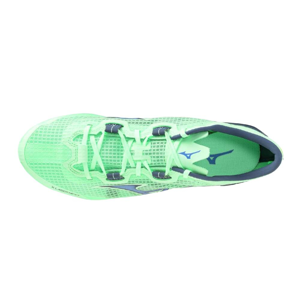 Mizuno X Laser Low top Running Shoes Unisex Light Green Blue