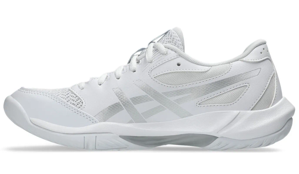 Женские кроссовки для бадминтона/сквоша Asics Gel-Rocket 12 - white/pure silver