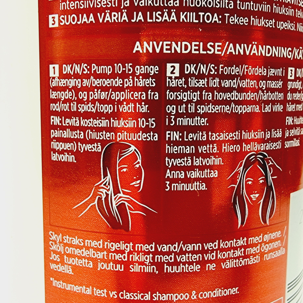 Шампунь непенящийся кремообразной текстуры для окрашенных волос L'ORAL ELVITAL 3in1 400 мл (Франция)