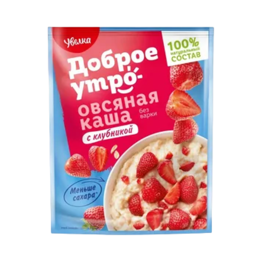 Каша НОВАЯ Овсяная б\п  с клубникой   0,04 гр * 5