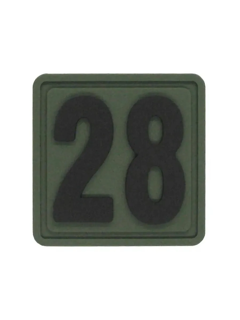 Шеврон на липучке цифра 28 Внимание! Размер 2.5х2.5 см