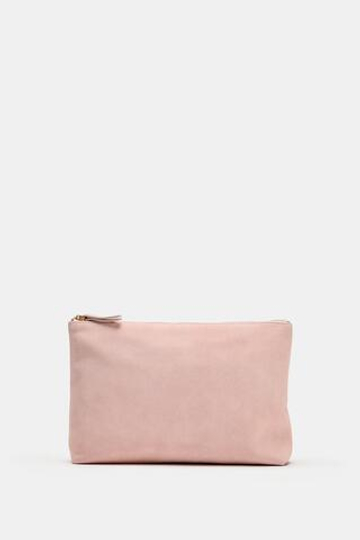 ZARA ЗАМШЕВЫЙ НЕСЕССЕР, РОЗОВЫЙ