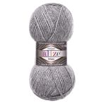 Пряжа Alize (Ализе) Superlana Midi / уп.5 мот. по 100 г, 170м, 021 серый меланж A