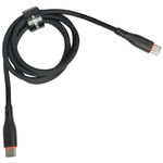 Usb Кабель-зарядка Type-C на Type-C Keephone Liquid Silicone DC-23014 60W 1м силиконовый черный