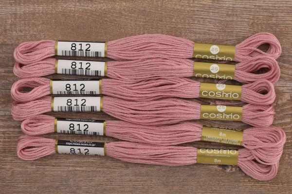Мулине Lecien Cosmo, цв. 0812 / 6 мот. по 8 метров, в 6 сложений