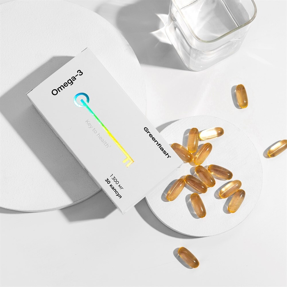 Greenflash Omega-3, капсул 30 (ПНЖК 900мг, ЭПК 500мг, ДГК 200мг)