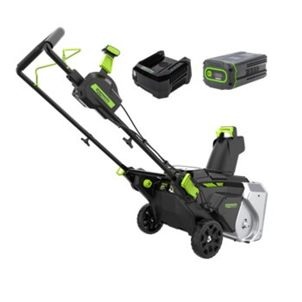 Снегоуборщик Greenworks 82SN22, Аккумуляторный, 82 В, АКБ 8 А·ч и ЗУ, 2603307UH